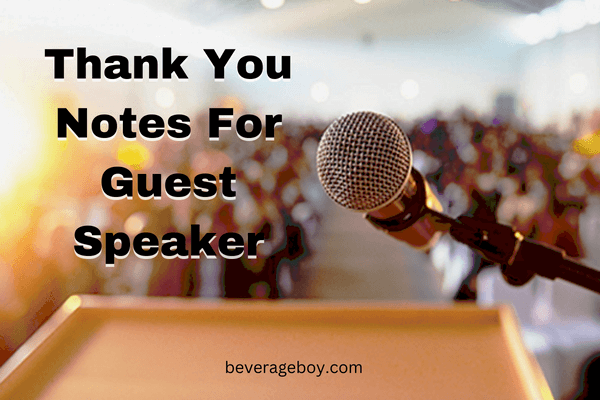 Thank You Note For Guest Speaker