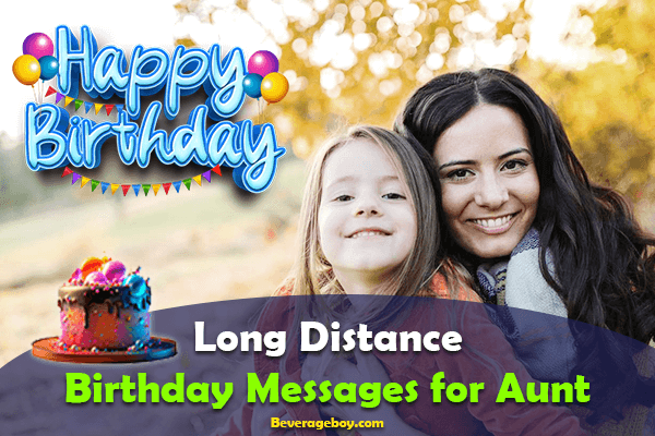 Long Distance Birthday Messages for Aunt