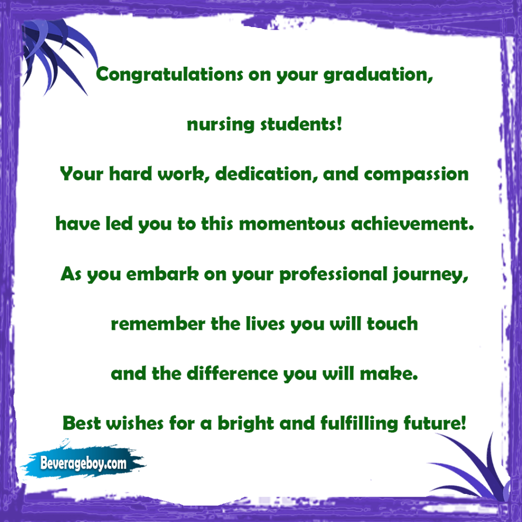 Graduation Messages for Nursing Students