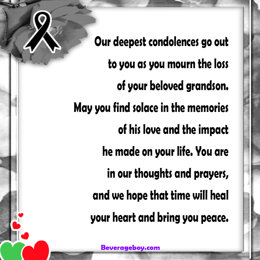 Prayer Messages for The Loss of a Grandson