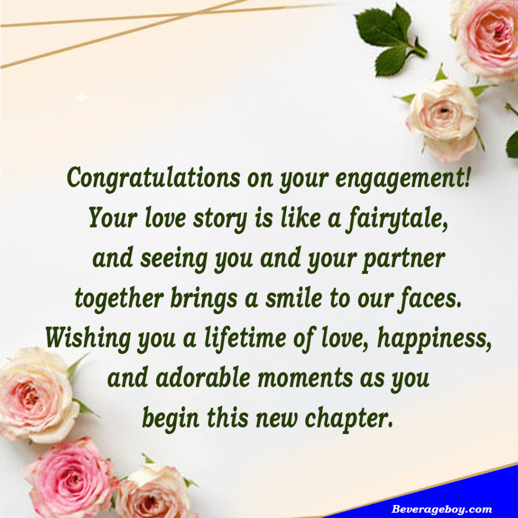Engagement Wishes for Employee from Manager