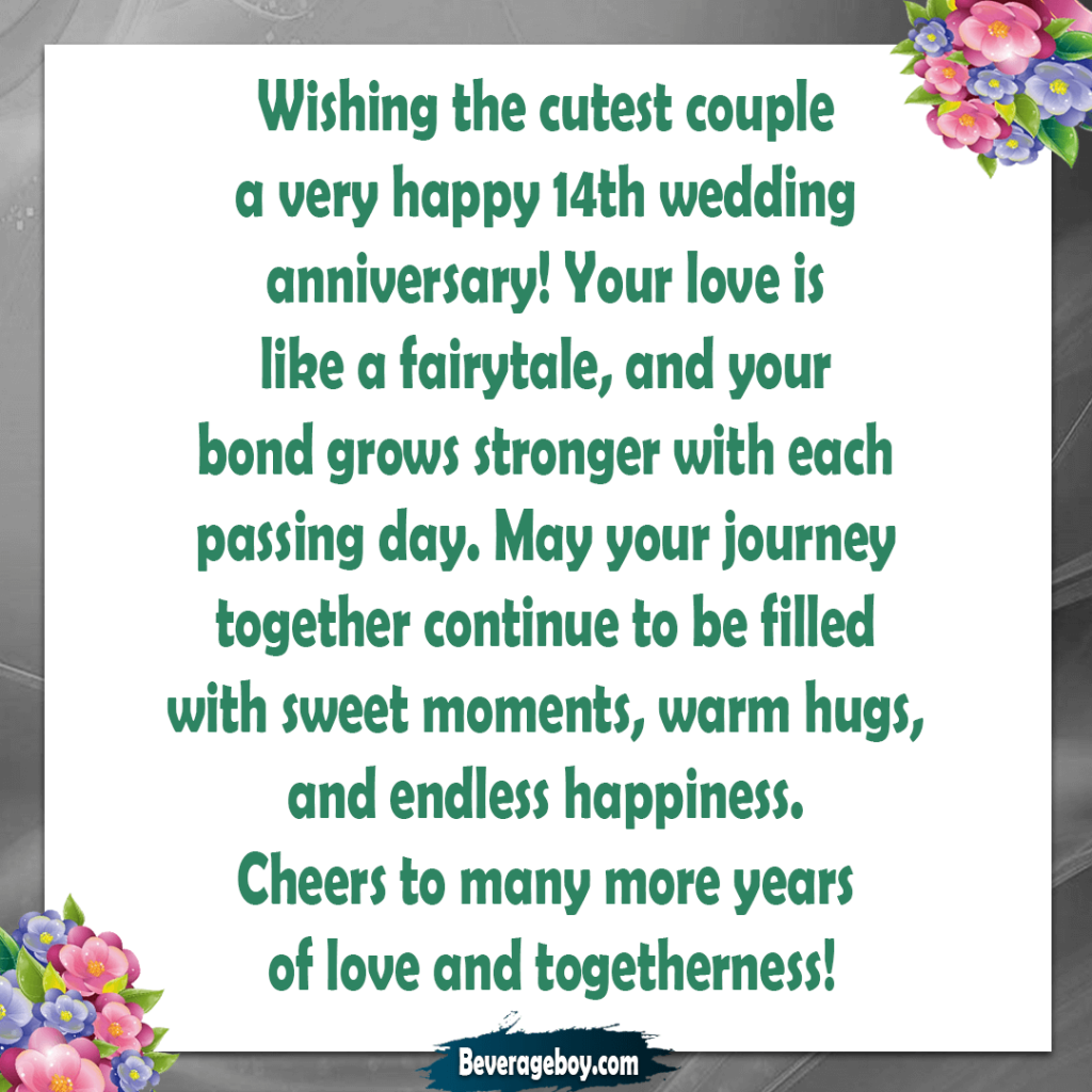 Happy 14th Wedding Anniversary Messages